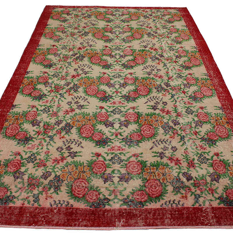 El Dokuma Vintage Halı - 161 cm x 286 cm - K0082965