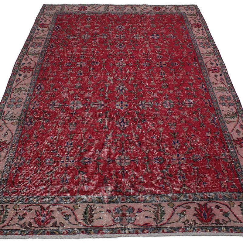 Vintage Turkish Hand-Knotted Rug - 4' 8" x 7' 10" (56" x 94") - K0082967