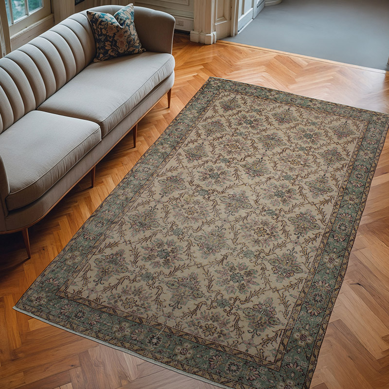 El Dokuma Vintage Halı - 170 cm x 282 cm - K0082969