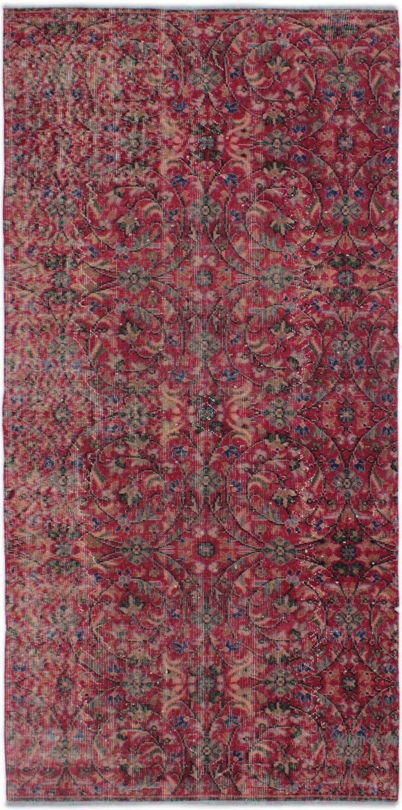 Vintage Turkish Hand-Knotted Rug - 3' 9" x 7' 7" (45" x 91") - K0082970