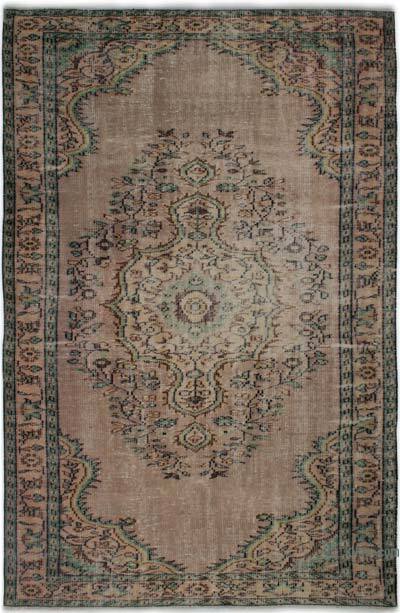 Vintage Turkish Hand-Knotted Rug - 5' 7" x 8' 6" (67" x 102")