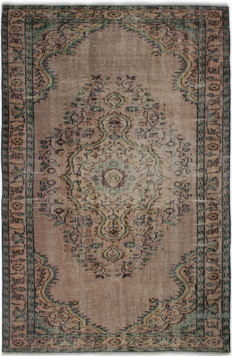 Alfombra Vintage Turca Anudada a Mano - 170 cm x 260 cm - K0082971