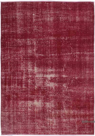 Over-dyed Vintage Hand-Knotted Turkish Rug - 5' 4" x 7' 8" (64" x 92")