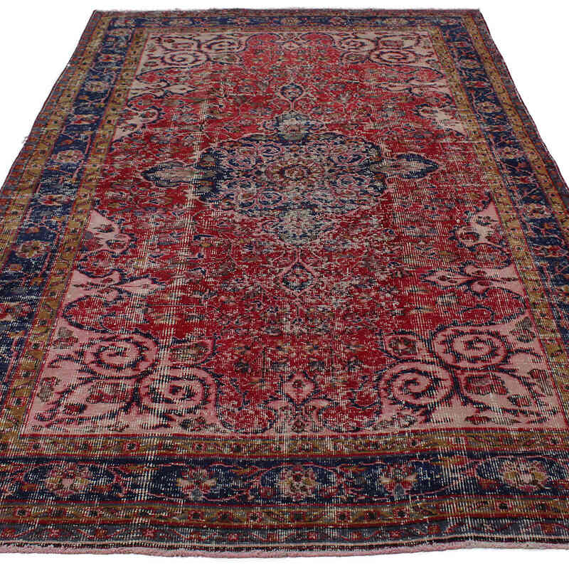 El Dokuma Vintage Halı - 164 cm x 271 cm - K0082980