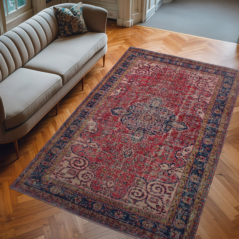 El Dokuma Vintage Halı - 164 cm x 271 cm - K0082980
