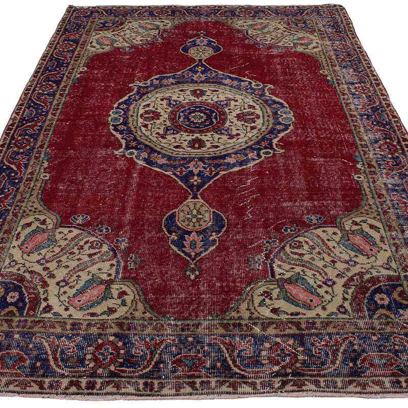El Dokuma Vintage Halı - 162 cm x 270 cm - K0082981