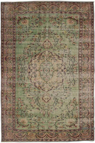 Vintage Turkish Hand-Knotted Rug - 5' 5" x 8' 2" (65" x 98")