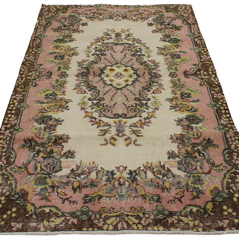 El Dokuma Vintage Halı - 116 cm x 194 cm - K0082985