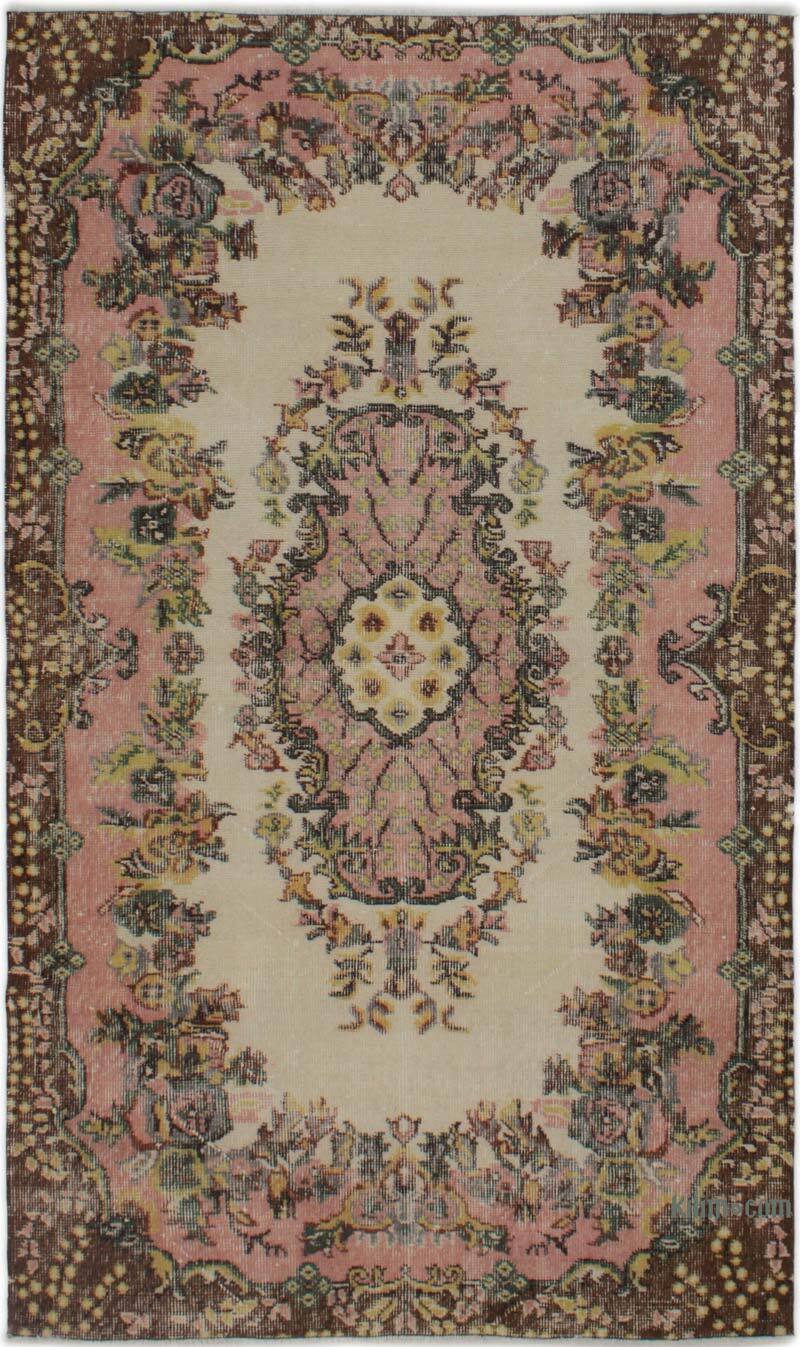 El Dokuma Vintage Halı - 116 cm x 194 cm - K0082985