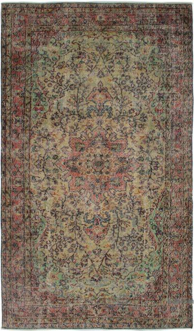 Vintage Turkish Hand-Knotted Rug - 5' 1" x 8' 11" (61" x 107")