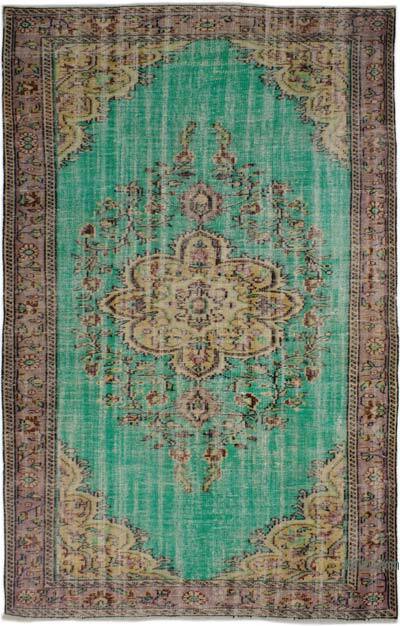 Vintage Turkish Hand-Knotted Rug - 5' 8" x 9'  (68" x 108")