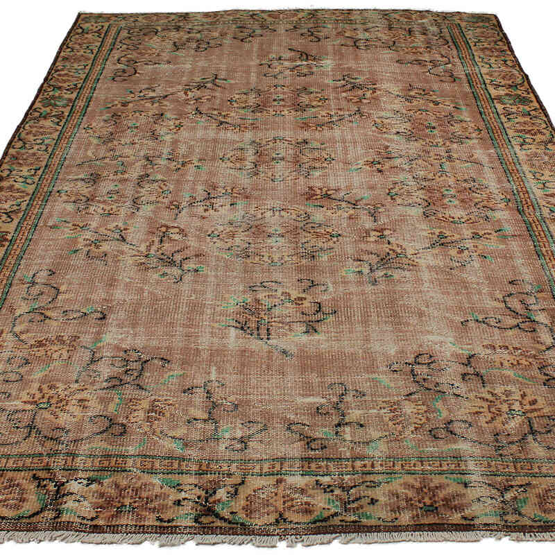 Vintage Turkish Hand-Knotted Rug - 5' 9" x 9'  (69" x 108") - K0082988