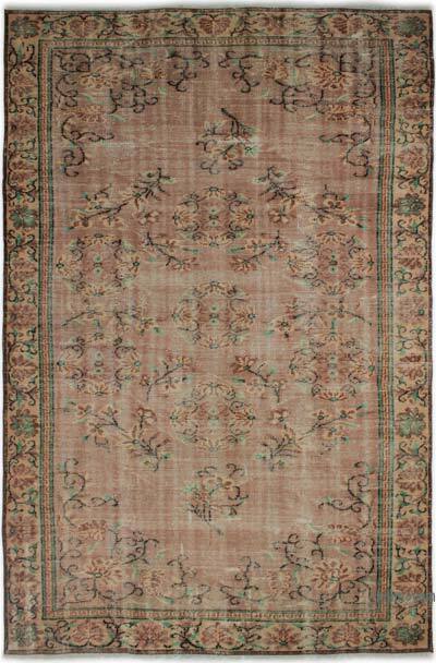 Vintage Turkish Hand-Knotted Rug - 5' 9" x 9'  (69" x 108")