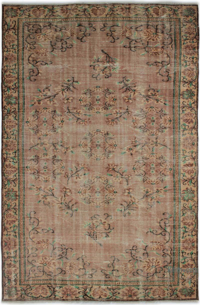 Vintage Turkish Hand-Knotted Rug - 5' 9" x 9'  (69" x 108") - K0082988