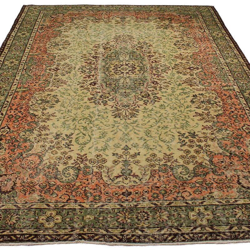 El Dokuma Vintage Halı - 192 cm x 282 cm - K0082989