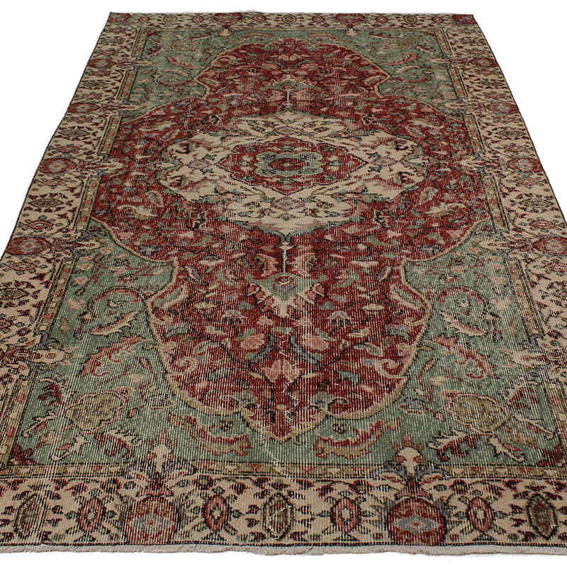 El Dokuma Vintage Halı - 153 cm x 258 cm - K0082990