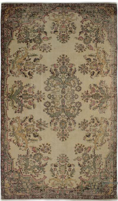 Vintage Turkish Hand-Knotted Rug - 5' 9" x 9' 10" (69" x 118")