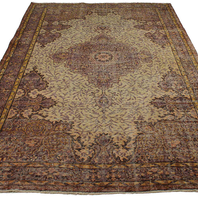 Alfombra Vintage Turca Anudada a Mano - 170 cm x 280 cm - K0082993