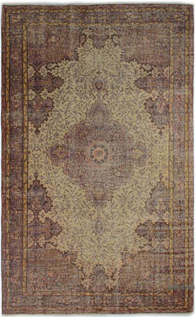 Vintage Turkish Hand-Knotted Rug - 5' 7" x 9' 2" (67" x 110")