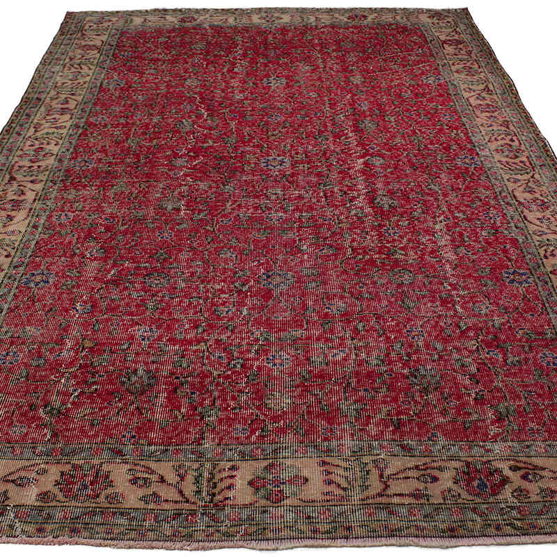 Alfombra Vintage Turca Anudada a Mano - 195 cm x 304 cm - K0082994