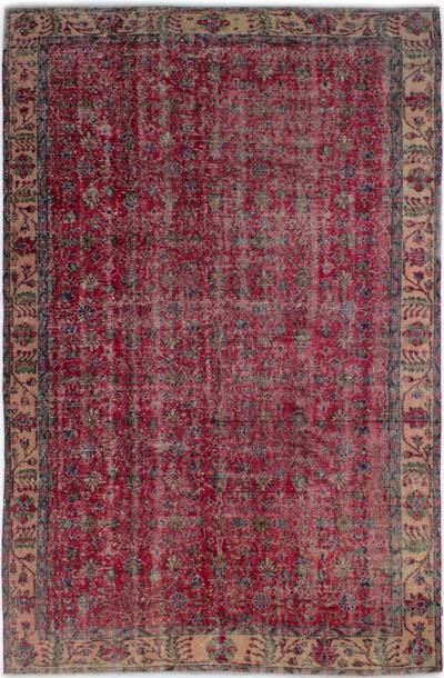 Vintage Turkish Hand-Knotted Rug - 5' 8" x 9'  (68" x 108")