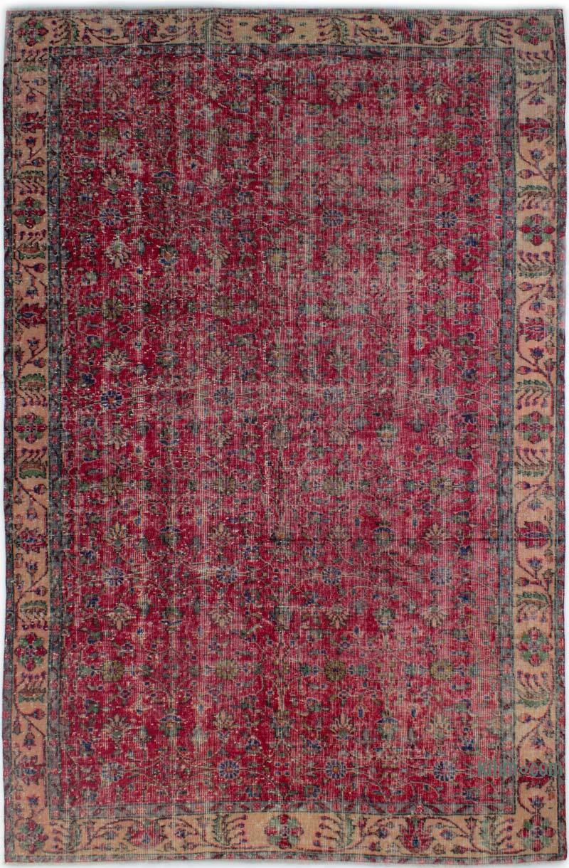 Vintage Turkish Hand-Knotted Rug - 5' 8" x 9'  (68" x 108") - K0082995