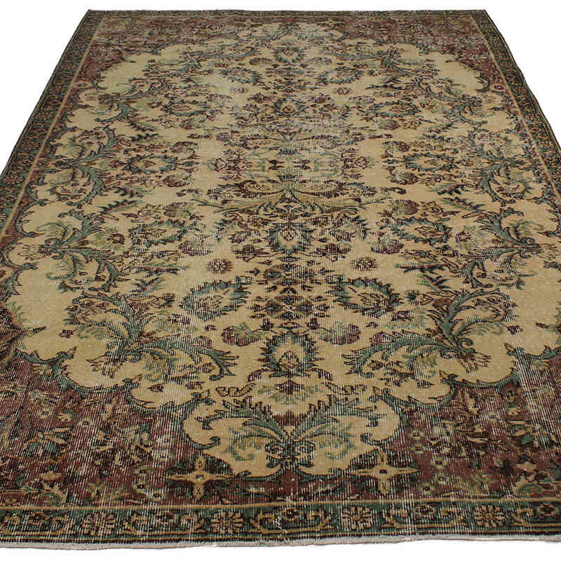 El Dokuma Vintage Halı - 173 cm x 274 cm - K0082996