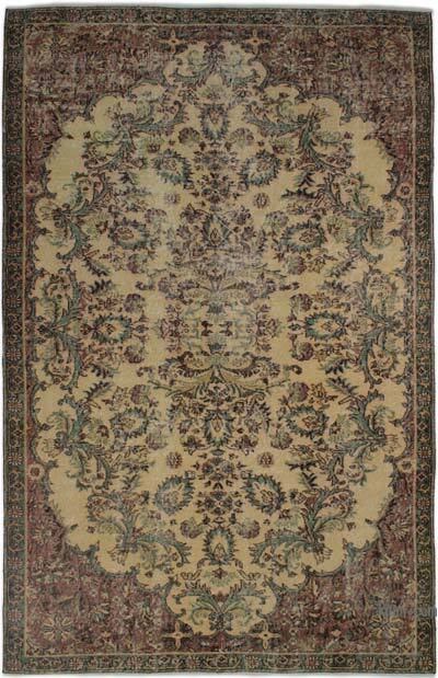 Vintage Turkish Hand-Knotted Rug - 5' 8" x 9'  (68" x 108")