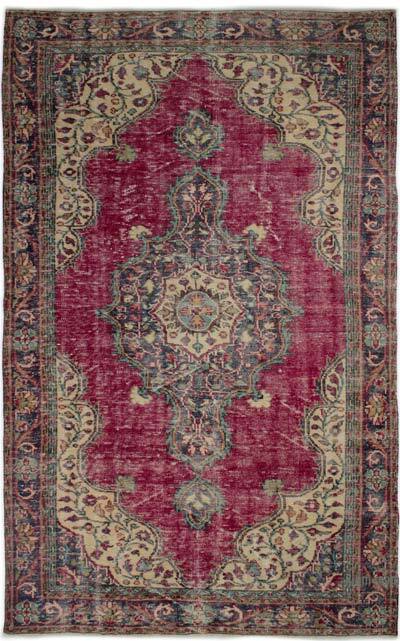 Alfombra Vintage Turca Anudada a Mano - 182 cm x 298 cm