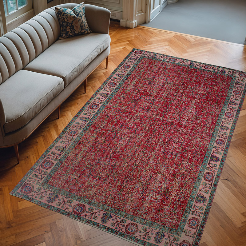 El Dokuma Vintage Halı - 168 cm x 281 cm - K0082999
