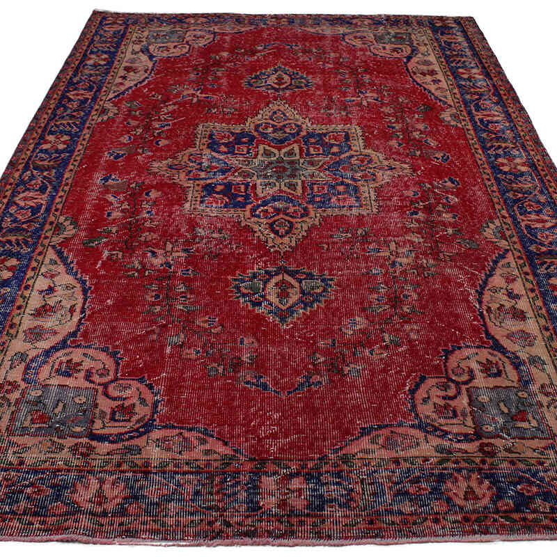Alfombra Vintage Turca Anudada a Mano - 171 cm x 287 cm - K0083002