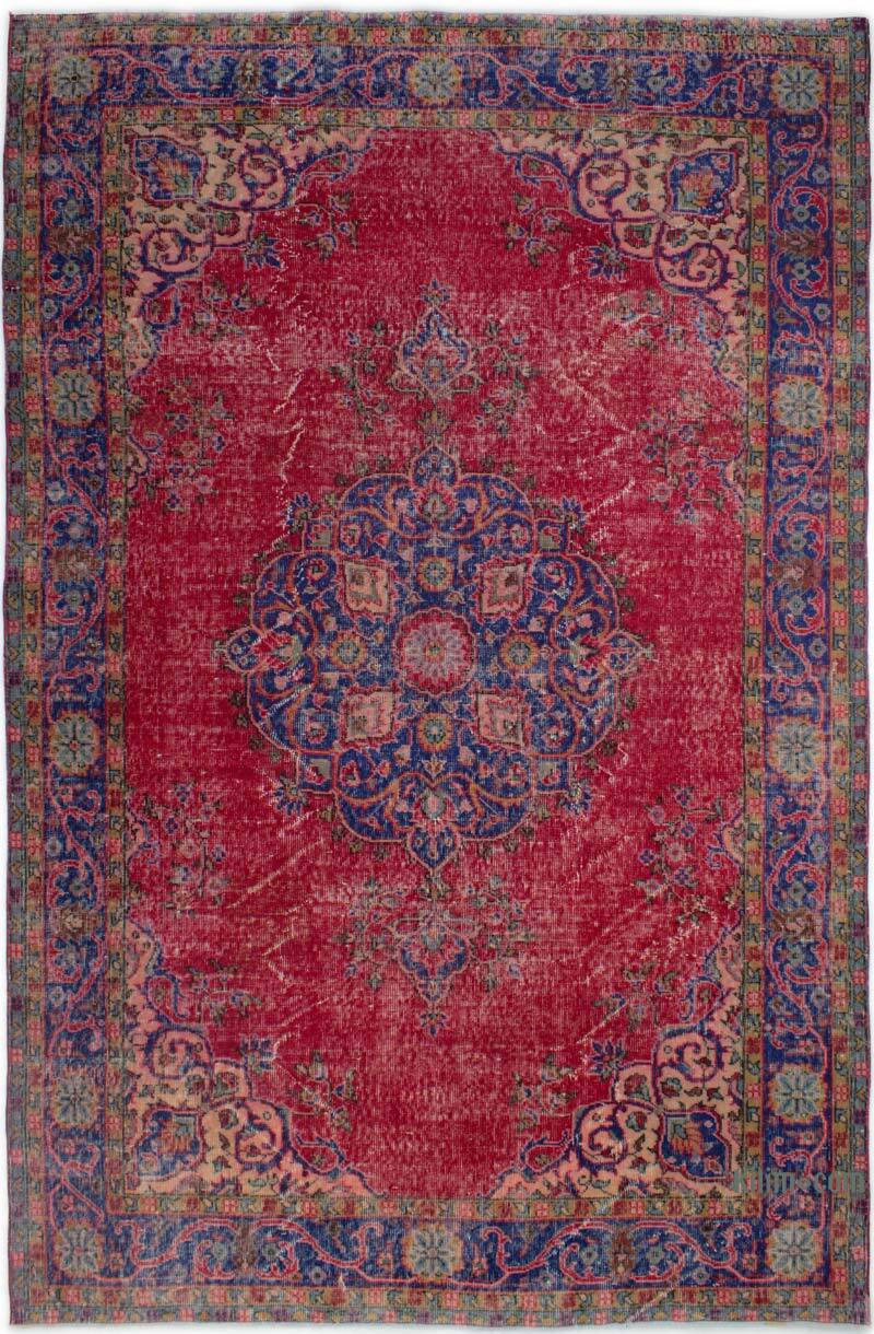 Alfombra Vintage Turca Anudada a Mano - 188 cm x 293 cm - K0083004