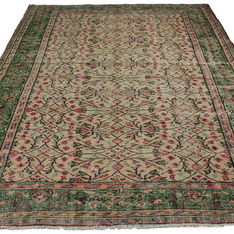 El Dokuma Vintage Halı - 190 cm x 282 cm - K0083005