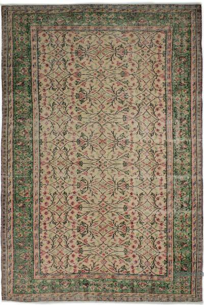 Vintage Turkish Hand-Knotted Rug - 6' 3" x 9' 3" (75" x 111")