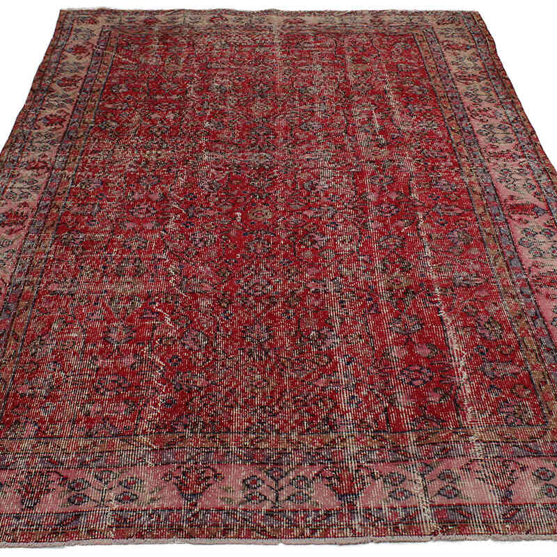 El Dokuma Vintage Halı - 168 cm x 258 cm - K0083007
