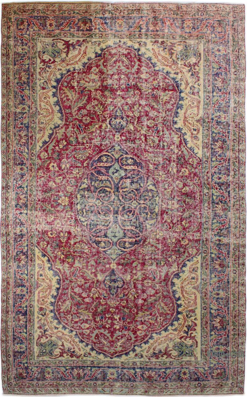Alfombra Vintage Turca Anudada a Mano - 174 cm x 274 cm - K0083009