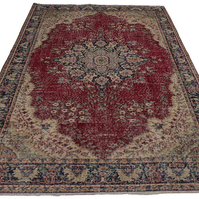 Vintage Turkish Hand-Knotted Rug - 5' 2" x 8' 6" (62" x 102") - K0083010