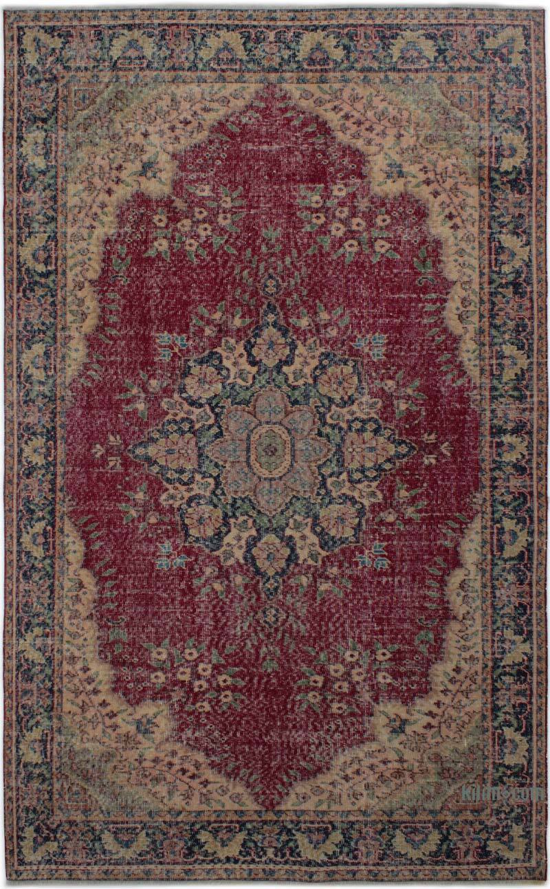 Vintage Turkish Hand-Knotted Rug - 5' 2" x 8' 6" (62" x 102") - K0083010