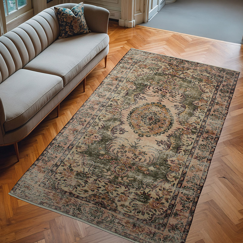 El Dokuma Vintage Halı - 166 cm x 290 cm - K0083011