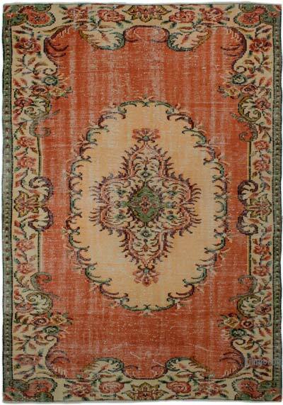Alfombra Vintage Turca Anudada a Mano - 168 cm x 245 cm