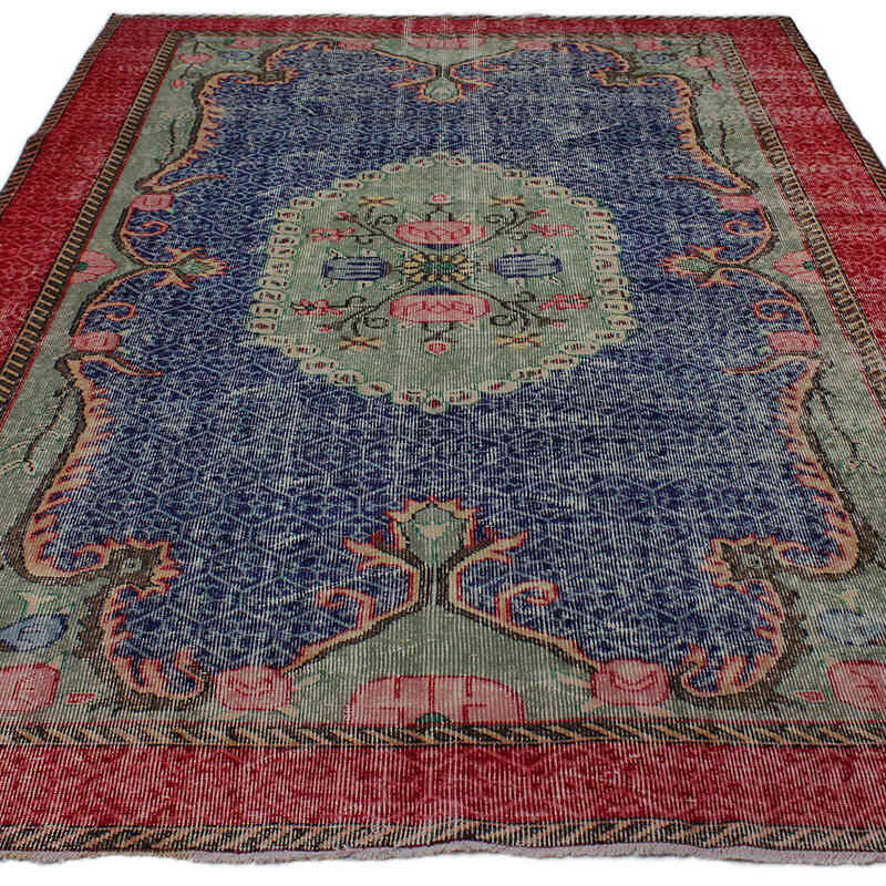 Alfombra Vintage Turca Anudada a Mano - 185 cm x 280 cm - K0083013