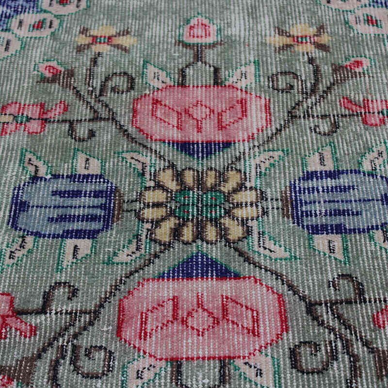 Alfombra Vintage Turca Anudada a Mano - 185 cm x 280 cm - K0083013