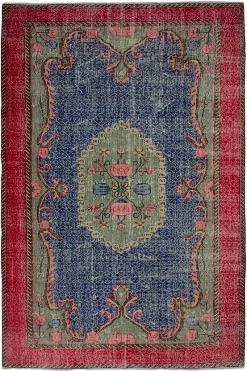 Alfombra Vintage Turca Anudada a Mano - 185 cm x 280 cm - K0083013
