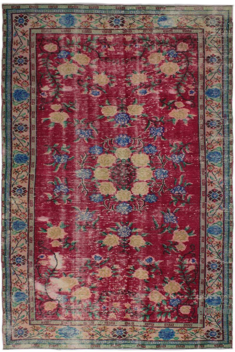 Alfombra Vintage Turca Anudada a Mano - 179 cm x 268 cm - K0083014