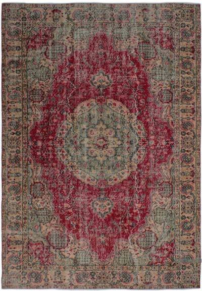 Alfombra Vintage Turca Anudada a Mano - 175 cm x 252 cm