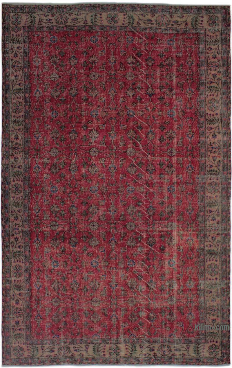 Vintage Turkish Hand-Knotted Rug - 5' 7" x 9'  (67" x 108") - K0083019