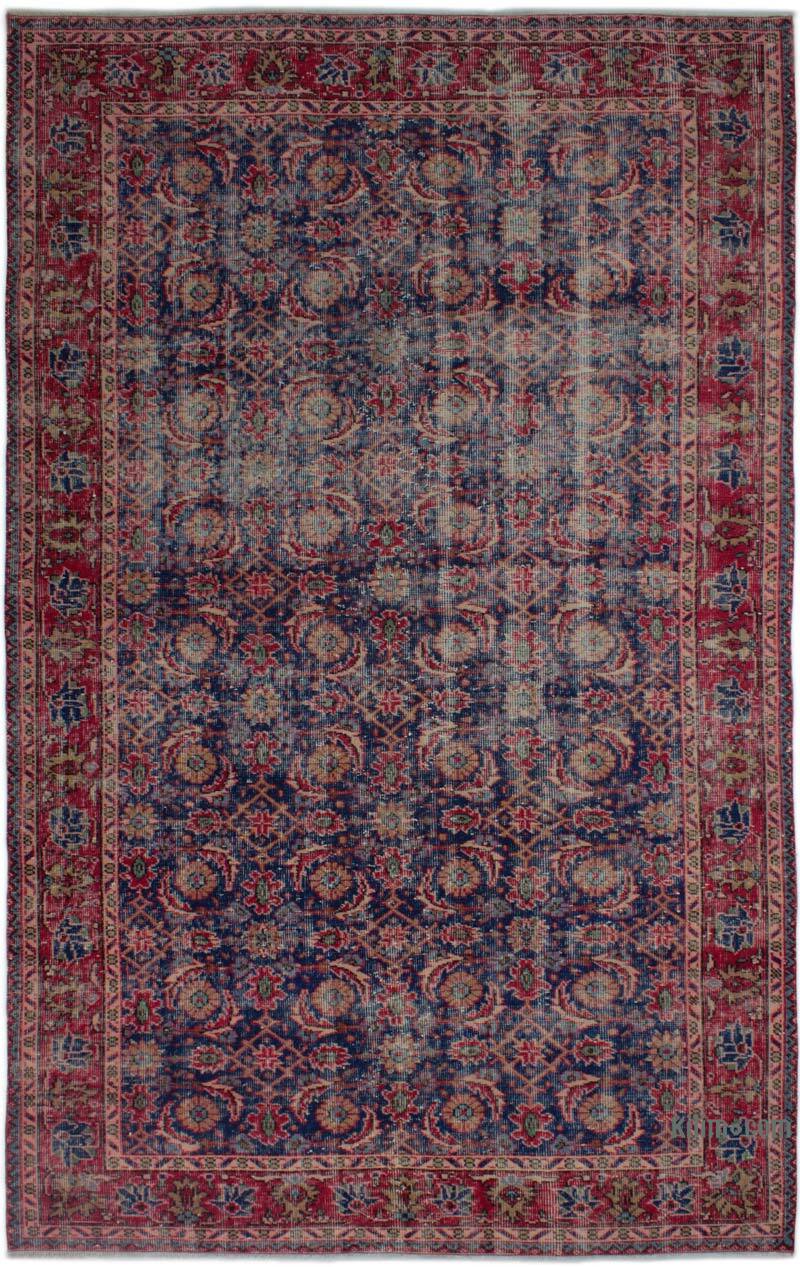 Vintage Turkish Hand-Knotted Rug - 5' 7" x 8' 11" (67" x 107") - K0083020