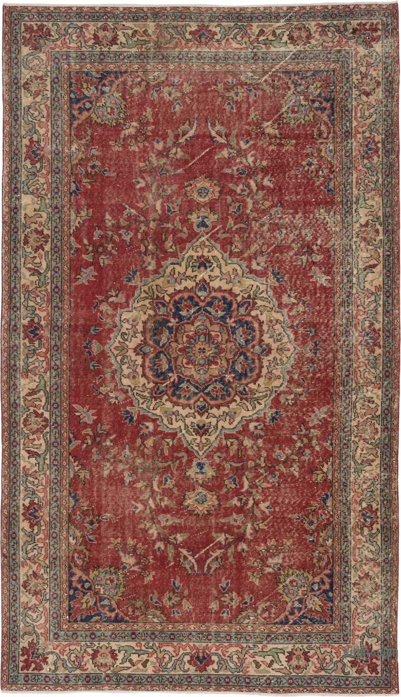 El Dokuma Vintage Halı - 170 cm x 291 cm - K0083021
