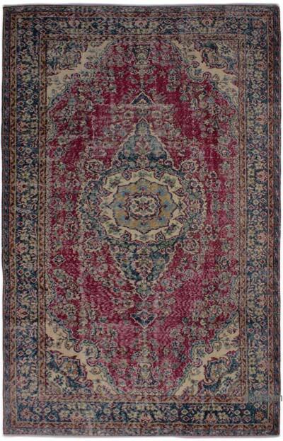Vintage Turkish Hand-Knotted Rug - 5' 7" x 8' 10" (67" x 106")