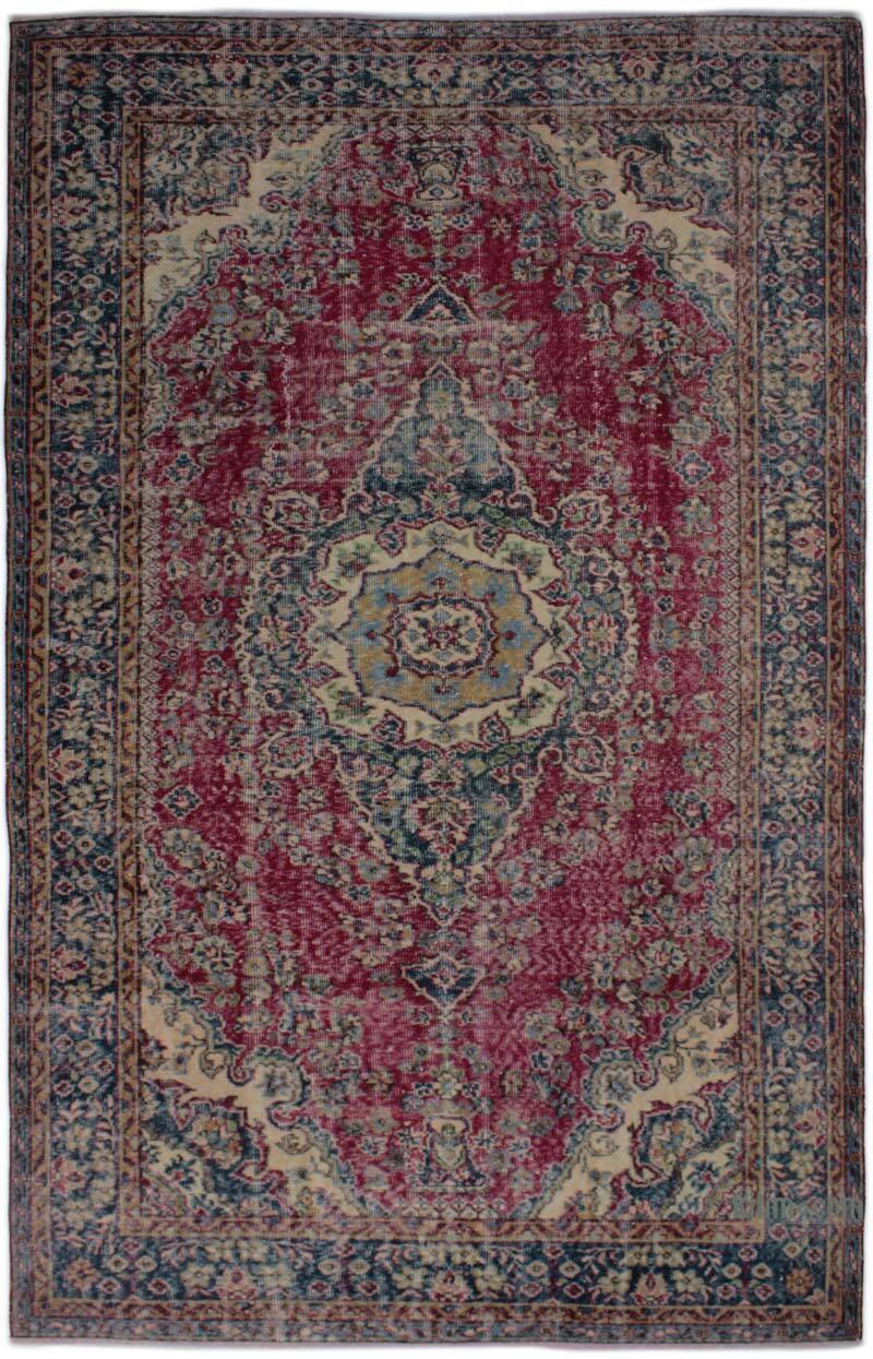 Vintage Turkish Hand-Knotted Rug - 5' 7" x 8' 10" (67" x 106") - K0083023